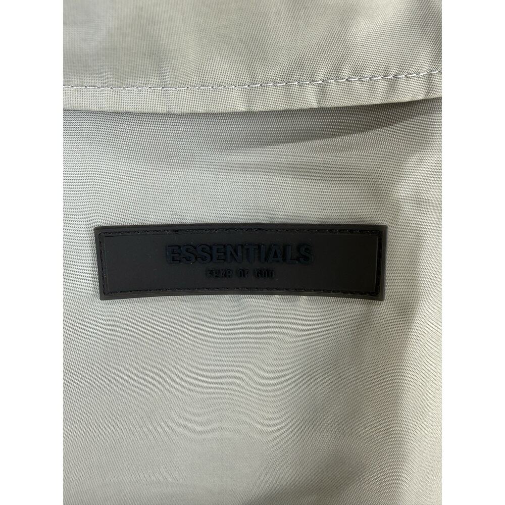 ESSENTIALS Fear of God 1977 Coaches Jacket Fog Snap Button Unlined Pocket Medium - Picture 6 of 12
